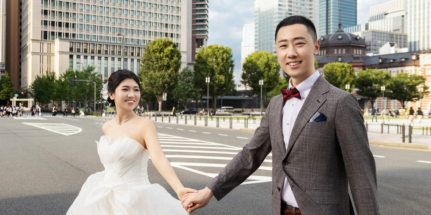 Tokyo: Wedding Photo Tour dengan 3 Lokasi & Pro Styling
